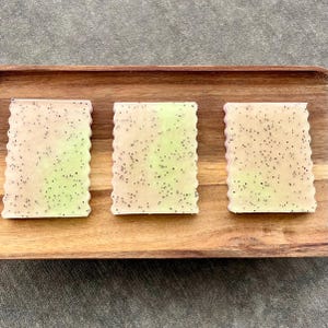 Handcrafted Strawberry Kiwi Goats Milk Soap Beauty Supplies Handmade