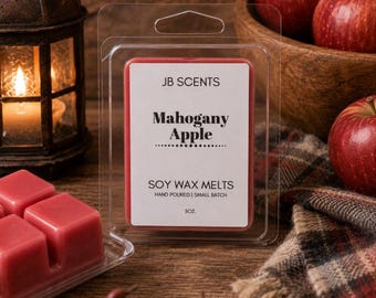 Mahogany Apple Soy Wax Melts | Strong Scent | Handmade Soy Tarts