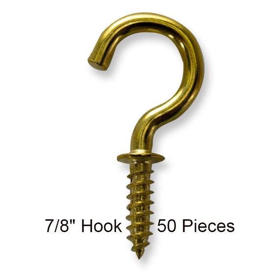 Ook 7/8 Brass Cup Hook