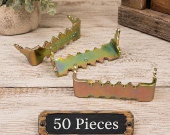 50 No Nail Sawtooth Hangers 1" Picture Hanger Craft Supplies