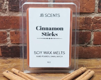 Cinnamon Sticks Soy Wax Melts | Strong Scent | Handmade Soy Tarts | Home Fragrance