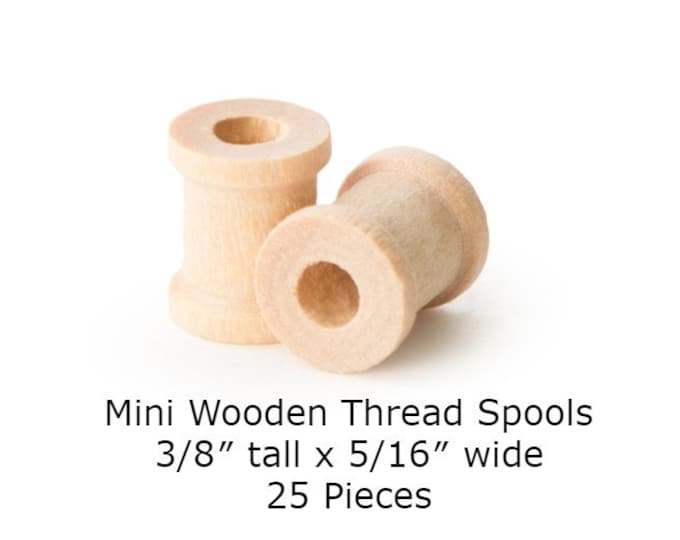 Mini / Small Unfinished Wooden Thread Spools / Craft Supplies - Etsy
