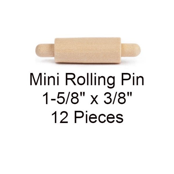 Unfinished Mini Rolling Pins Etsy