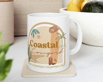 Coastal Cowgirl Ceramic Mug 11oz