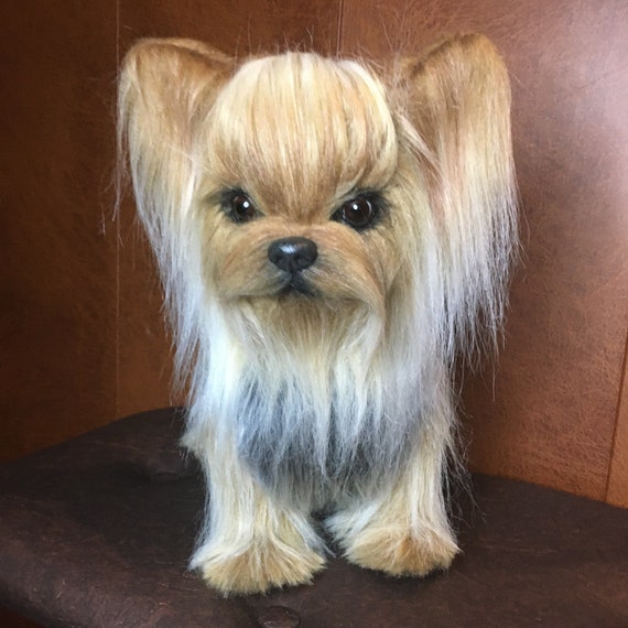 lifelike yorkie stuffed animal