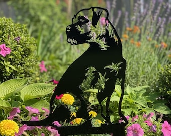 Border Terrier, steel sculpture, metal art, steel, garden decor, cute garden ornament, birthday, Christmas, doggy gift