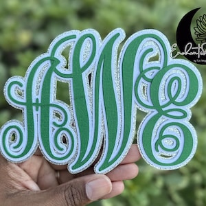 Homecoming Mum Monogram Cutout, Texas Homecoming Mum AddOn, Homecoming Mum Accessories