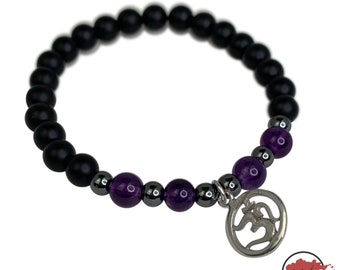 Gemstone Bracelet "Crown Chakra"