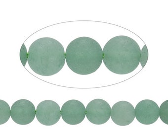 10 x Ball | Aventurine | matt | 6 mm