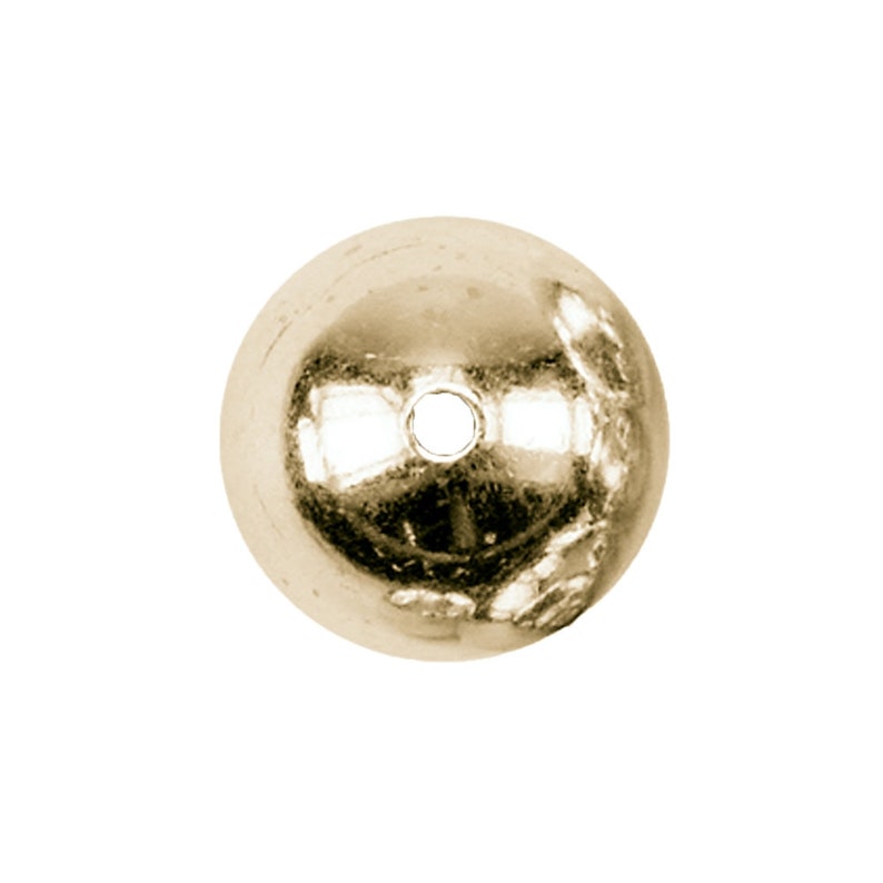 Kugel 8,0mm, Silber vergoldet für Armbänder oder Halsketten als Zwischenteil Bild 1