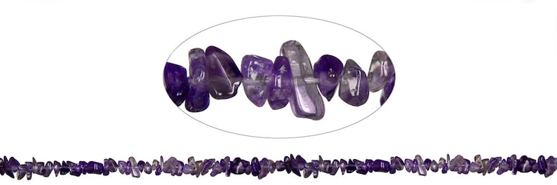 20 x Amethyst Splitter glänzend 2-10mm Bild 1