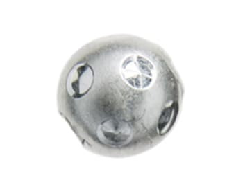 Ball Moon 10 mm, Silver | for bracelets or necklaces