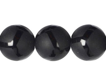 10 x Kugel | Onyx | glänzend/matt | Fussball-Look | 10mm