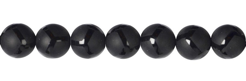 10 x Kugel Onyx glänzend/matt Fussball-Look 10mm Bild 1