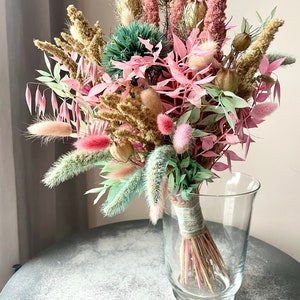 Dried Flowers Bouquet, Party Decor, Preserved Flowers Gift, Office Table Centerpiece image 7