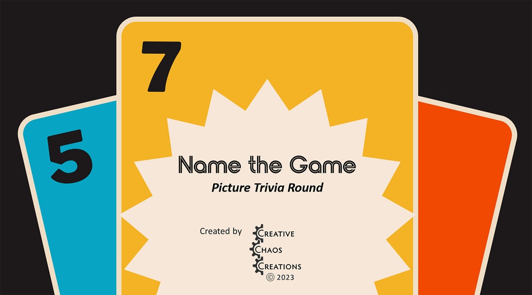 Name the Game Trivia Picture Round Board Game Trivia Pub Etsy