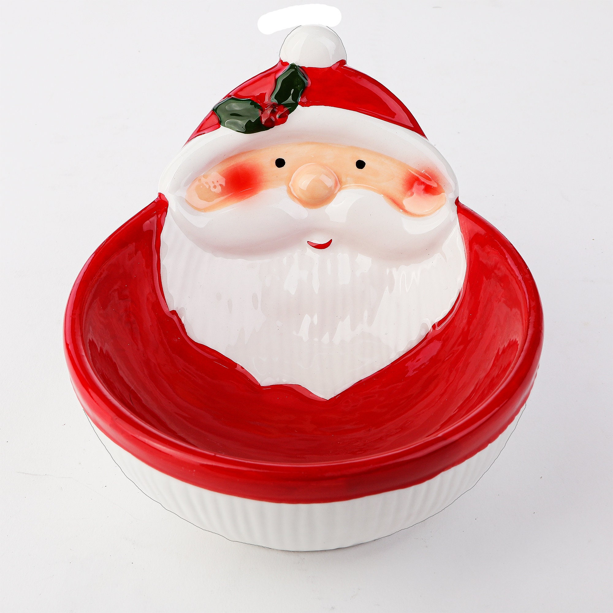 Terracotta Pot - Christmas Santa Candy Bowl by Evalani Crafty-Diva