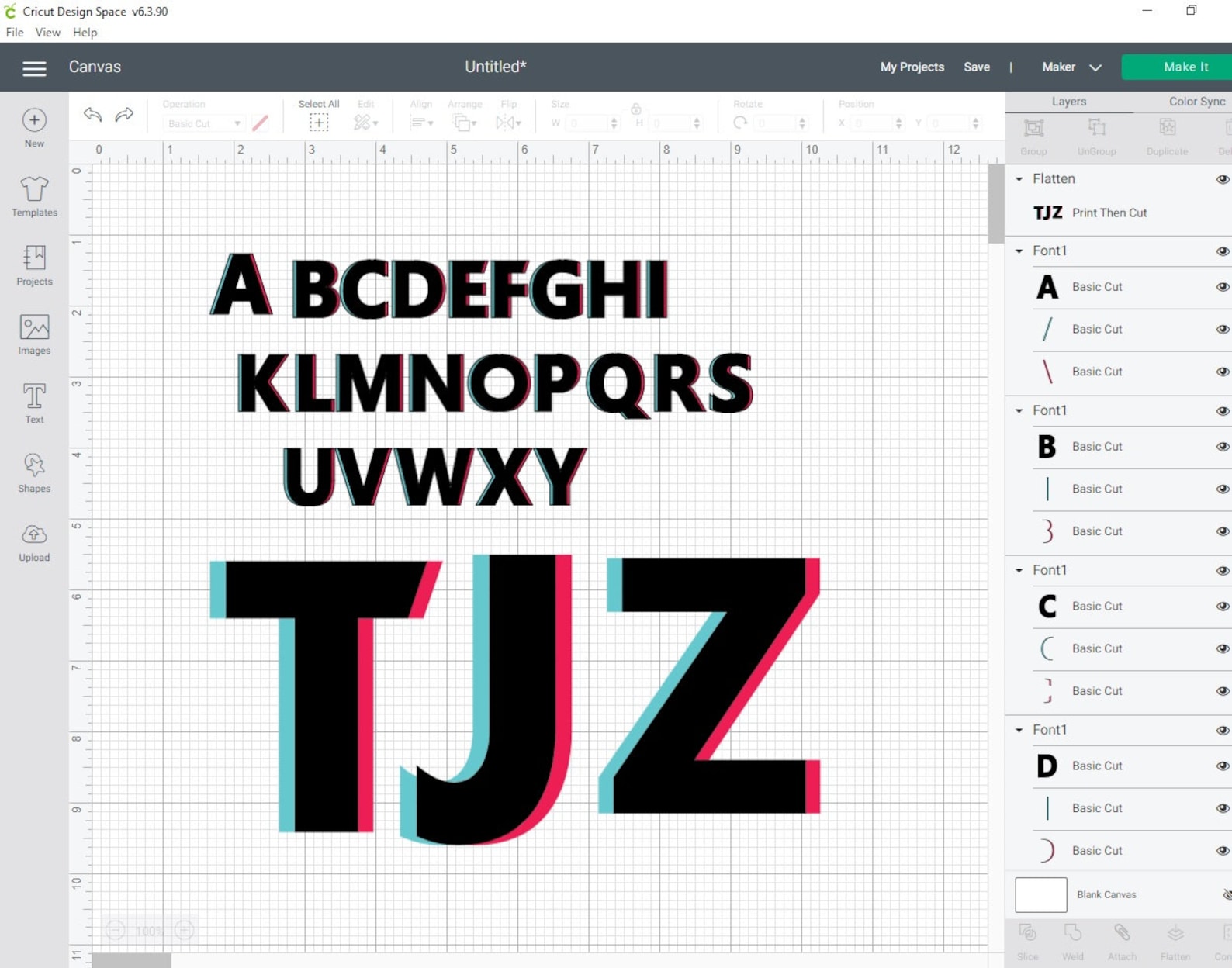 Tik Tok Font SVG Tik Tok Alphabet Individual Letters Letters Etsy