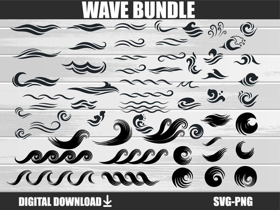 Wave Svg Ocean Waves Svg Wave Svg Bundle Beach Svg Waves - Etsy Ireland
