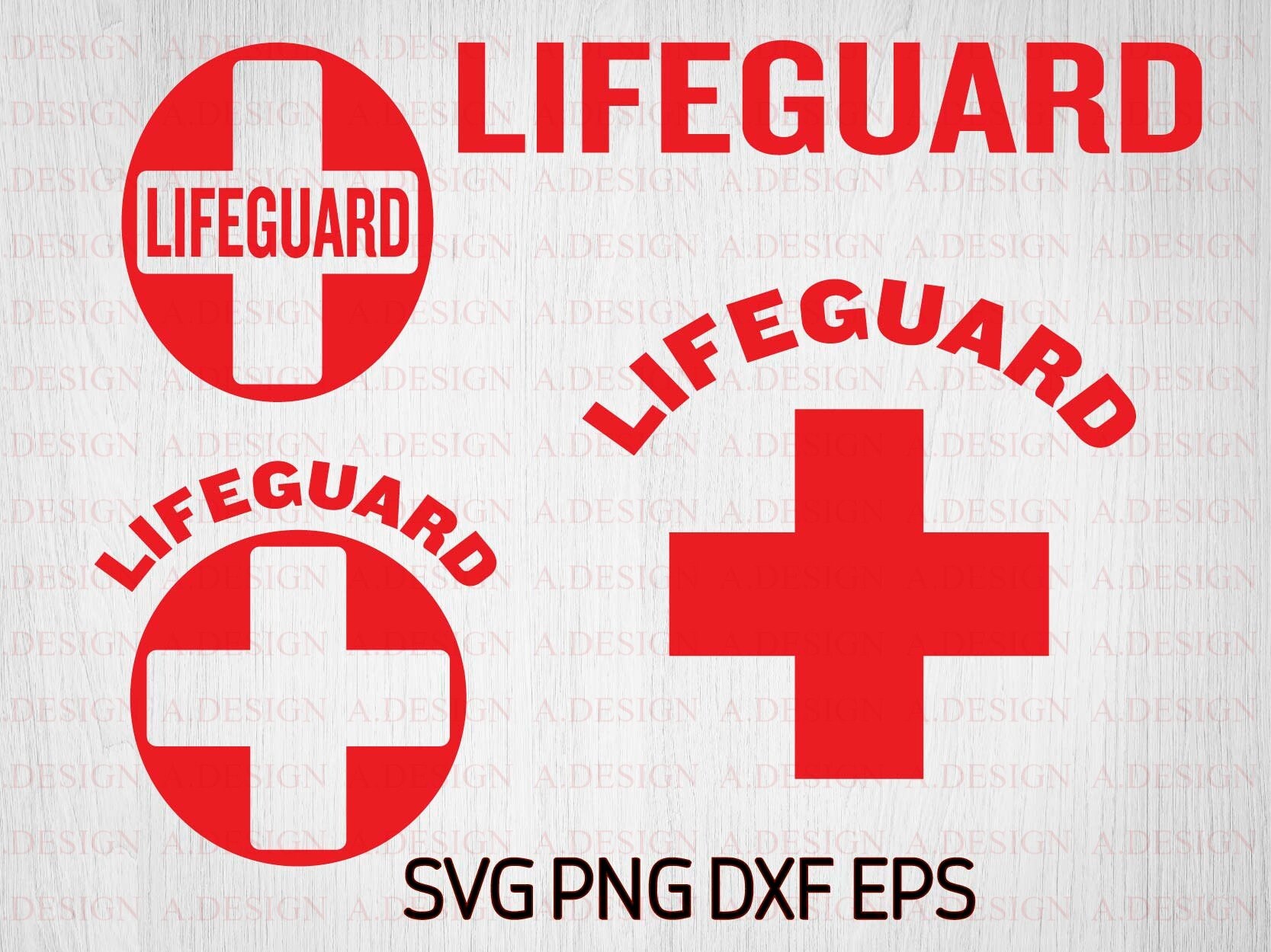 Lifeguard SVG Bundle Life Guard Svg Files for Cricut Red Etsy