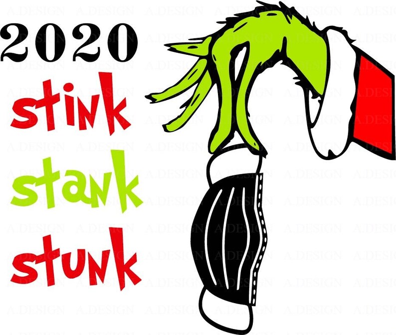 Download Stink stank stunk svg Christmas 2020 svg Grinch Hand svg ...