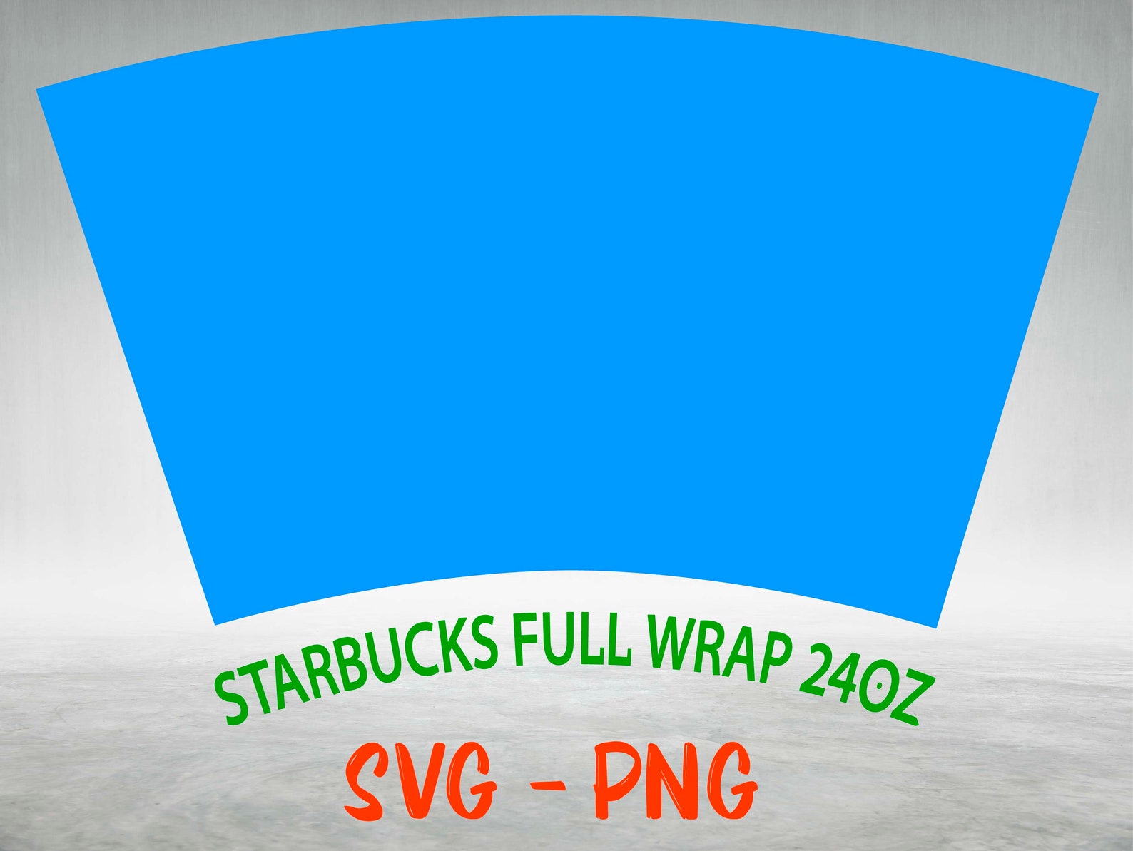 Full Wrap Template For 24 Oz Starbucks For Venti Cold Cup DIY Etsy