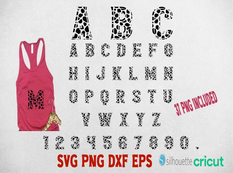 Download Leopard font svg cow font png Animal font svg Leopard ...