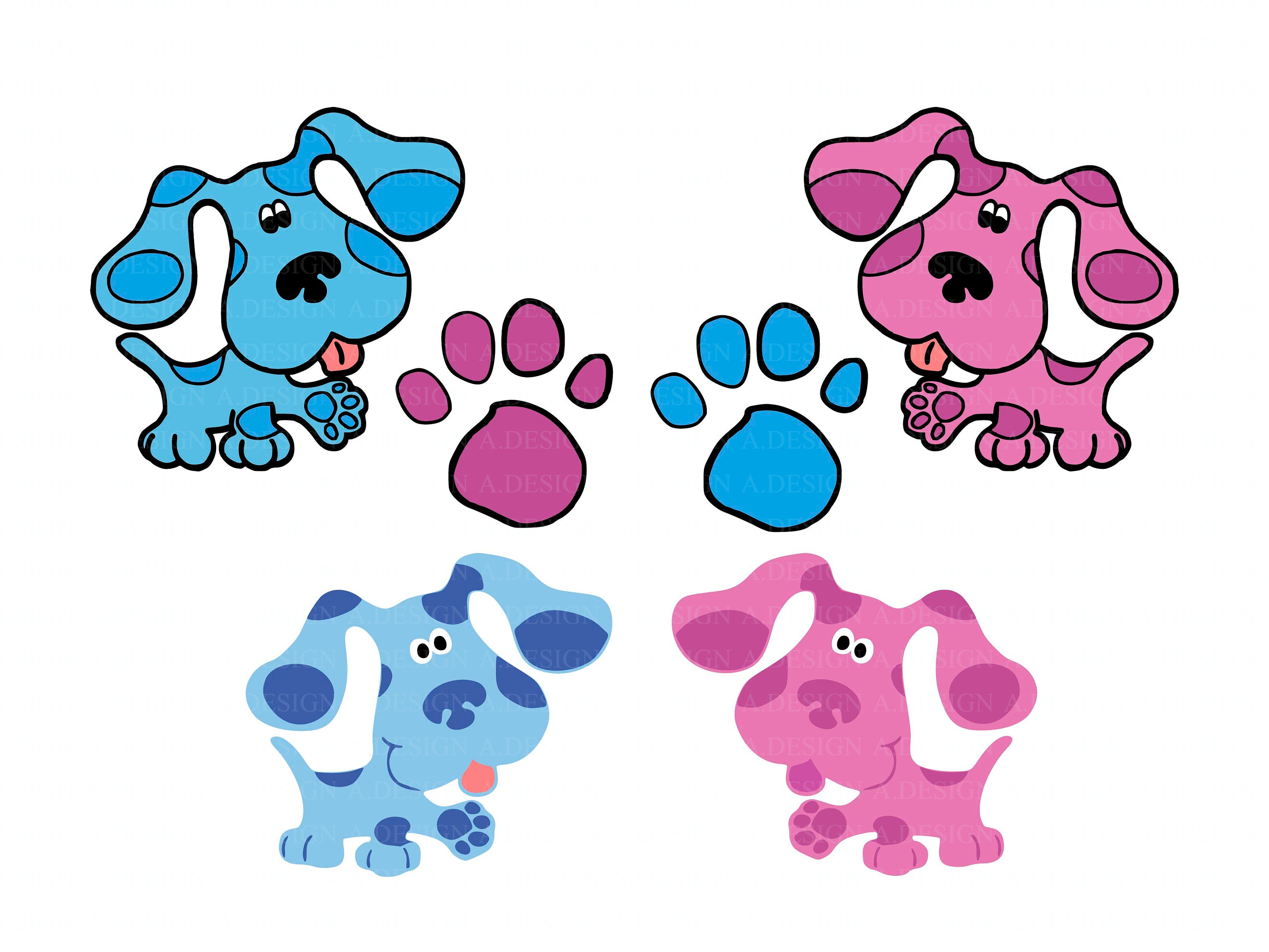 50 Blues Clues Bundle Svg Blues Clues Svg Blues Dog Svg Images and
