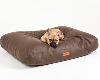 leather dog bed