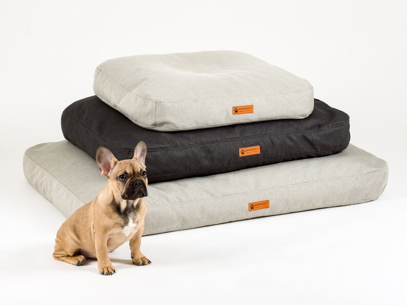 Minimalist Grey Dog Bed / Mattress Etsy UK