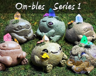 Forest Guardian Om-ble Figurine: Handmade Polymer Clay Fantasy Creature