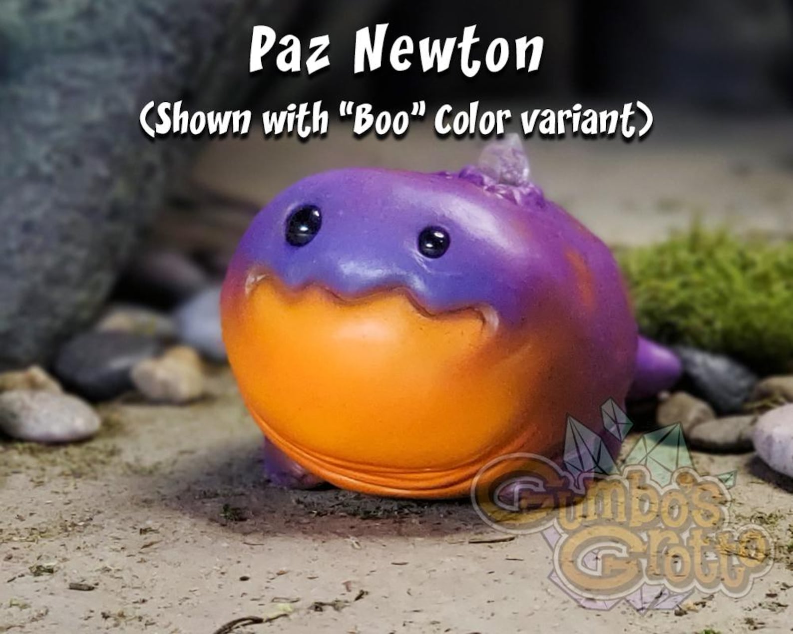 Newton Baby Grotto Newt: Handmade Polymer Clay Fantasy Figurine - Etsy