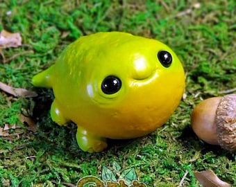 Polymer Clay Fantasy Creature Figurine: Handmade Spirit Lizard Sculpture
