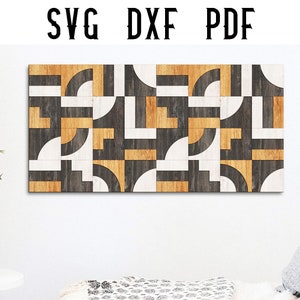 Modern Barn Quilt Laser Cut File / Square / Rectangular quilt pattern SVG DXF PDF - Glowforge / Laser Cutting