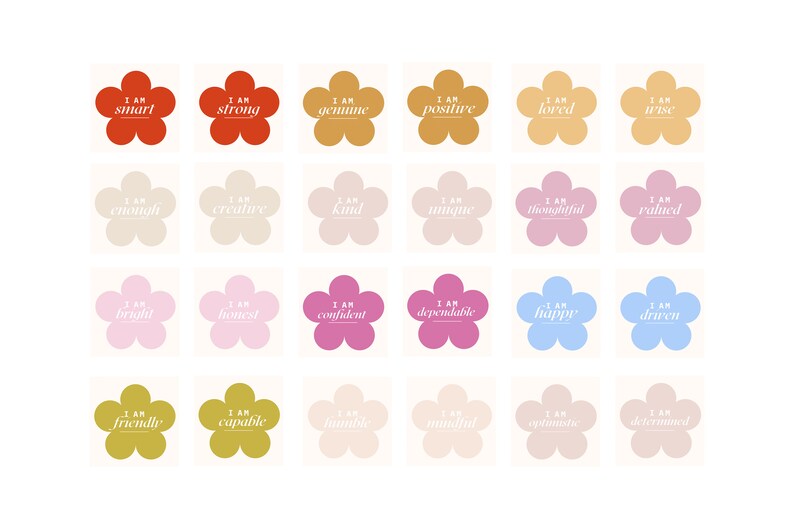 AFFIRMATIONS — in Color - Etsy