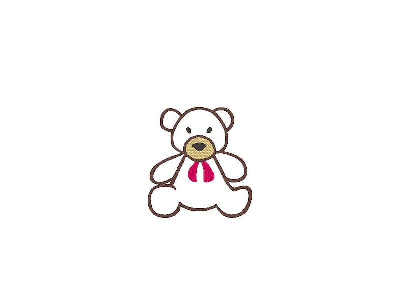 Teddy Bear Pattern Instant Download Machine Embroidery Design Sitting Teddy Embroidery Design Teddy Bear Embroidery Design