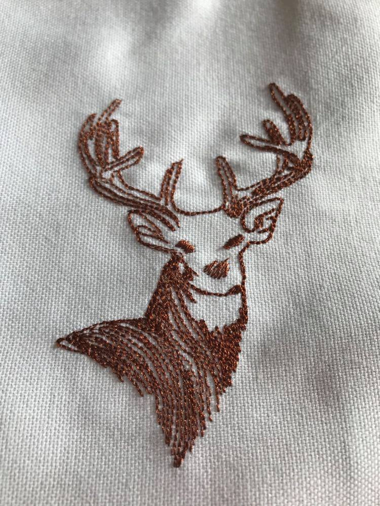 Large Deer Head Machine Embroidery Design Instant Download Etsy Denmark