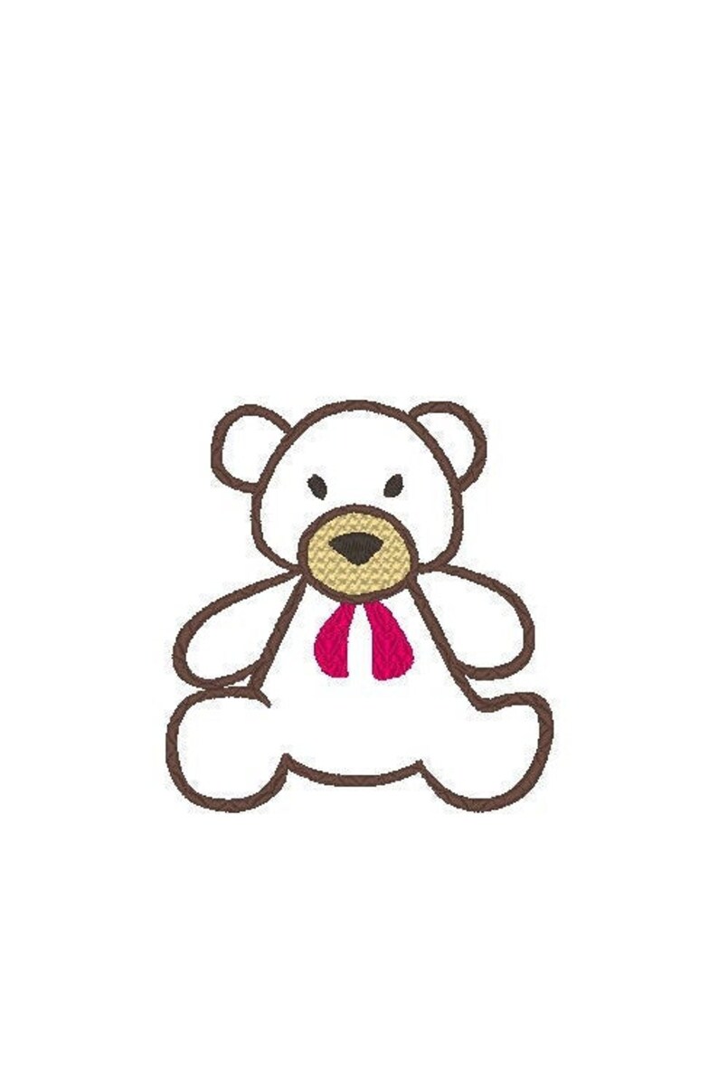 Teddy Bear Pattern Instant Download Machine Embroidery Design Sitting Teddy Embroidery Design Teddy Bear Embroidery Design