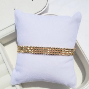 Gold Filled Bead Bracelet 2mm Set of 4, Beaded Bracelet, Gold Bracelet Stack, Stacking Bracelet, Dainty Bracelet