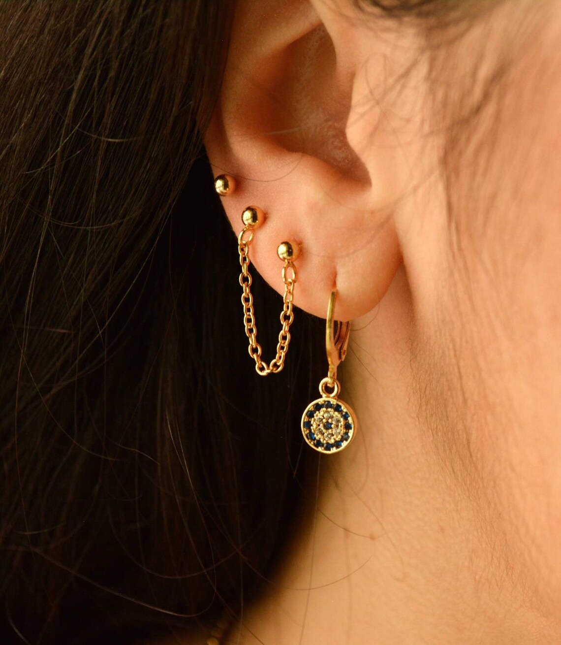 FANCH 9 Paare Ohrstecker Set - 316L Edelstahl Hypoallergen Für Piercings