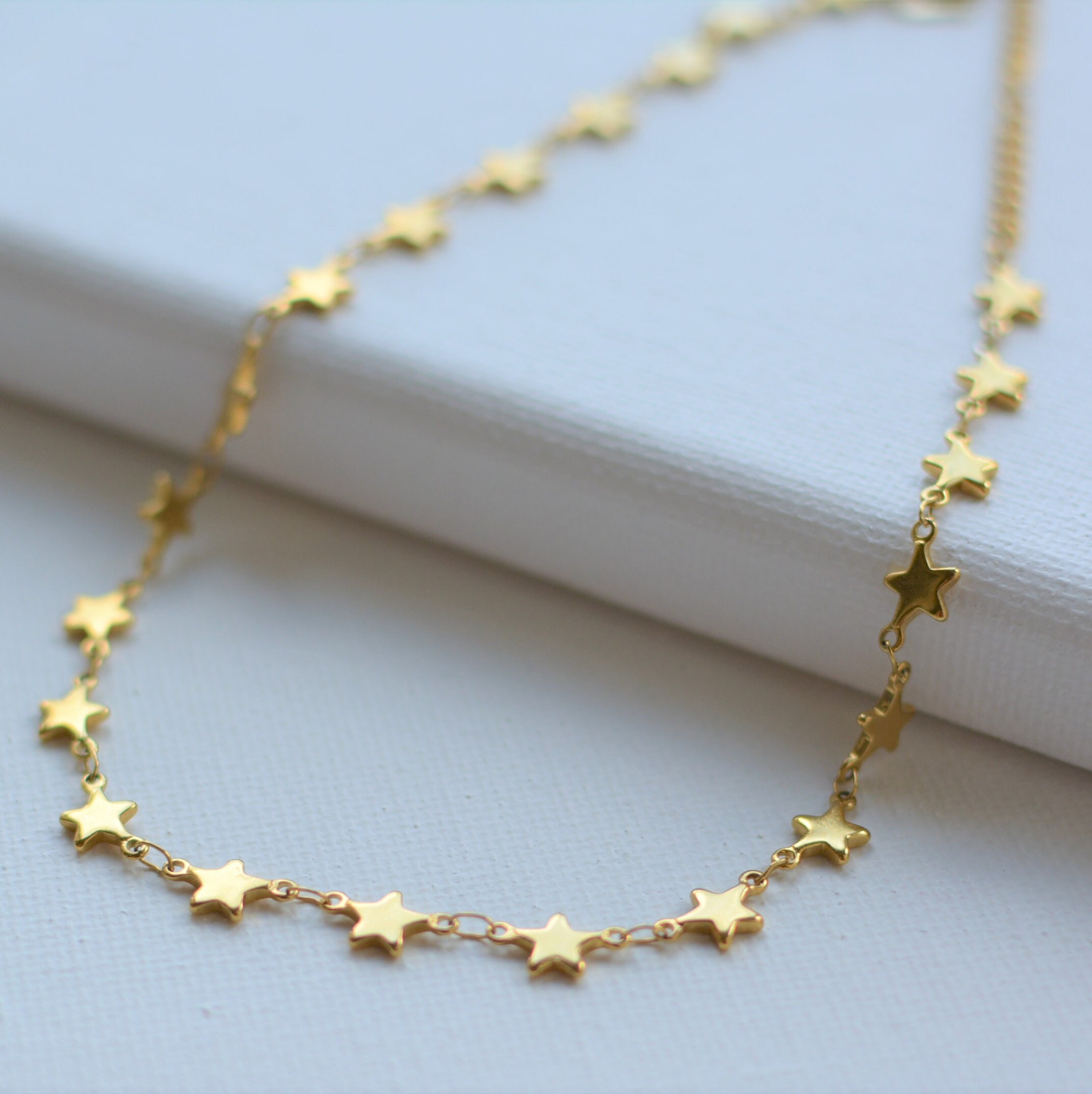 Star choker gold necklace Clearance