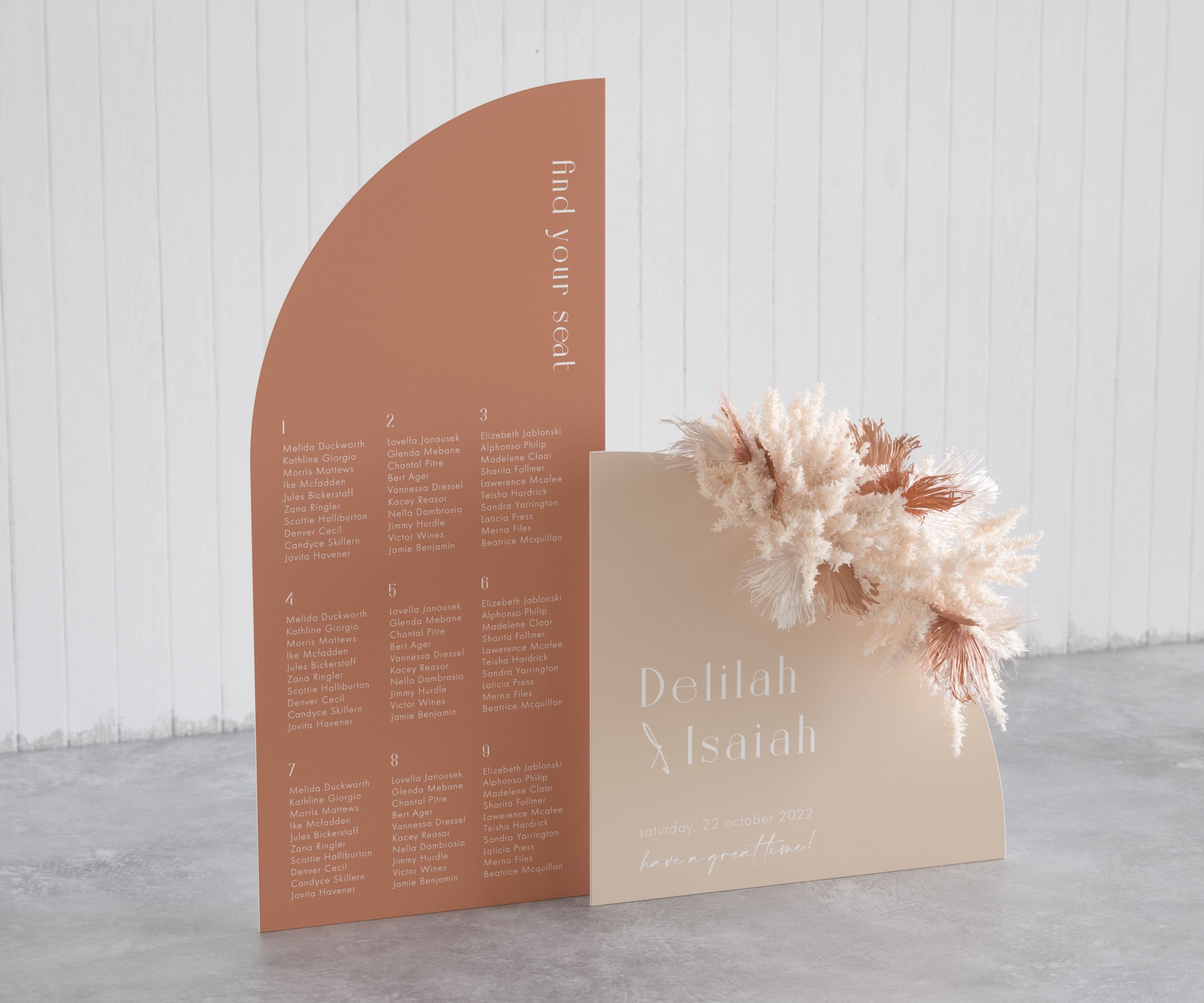 Wedding Seating Sign Half Arch Wedding Signs Wedding Etsy