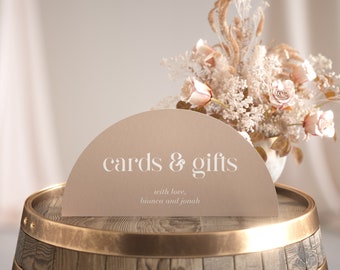 Arch Cards and Gifts Table Sign, Cards and Gifts Wedding Sign, Tabletop Cards & Gifts Sign, Cards and Gifts Printable Signs - Amangiri