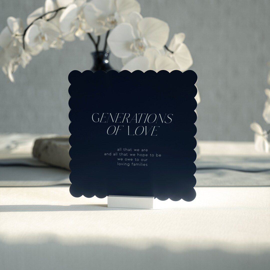 Generations of Love Sign | Generations of Love Wedding Sign | Wedding ...