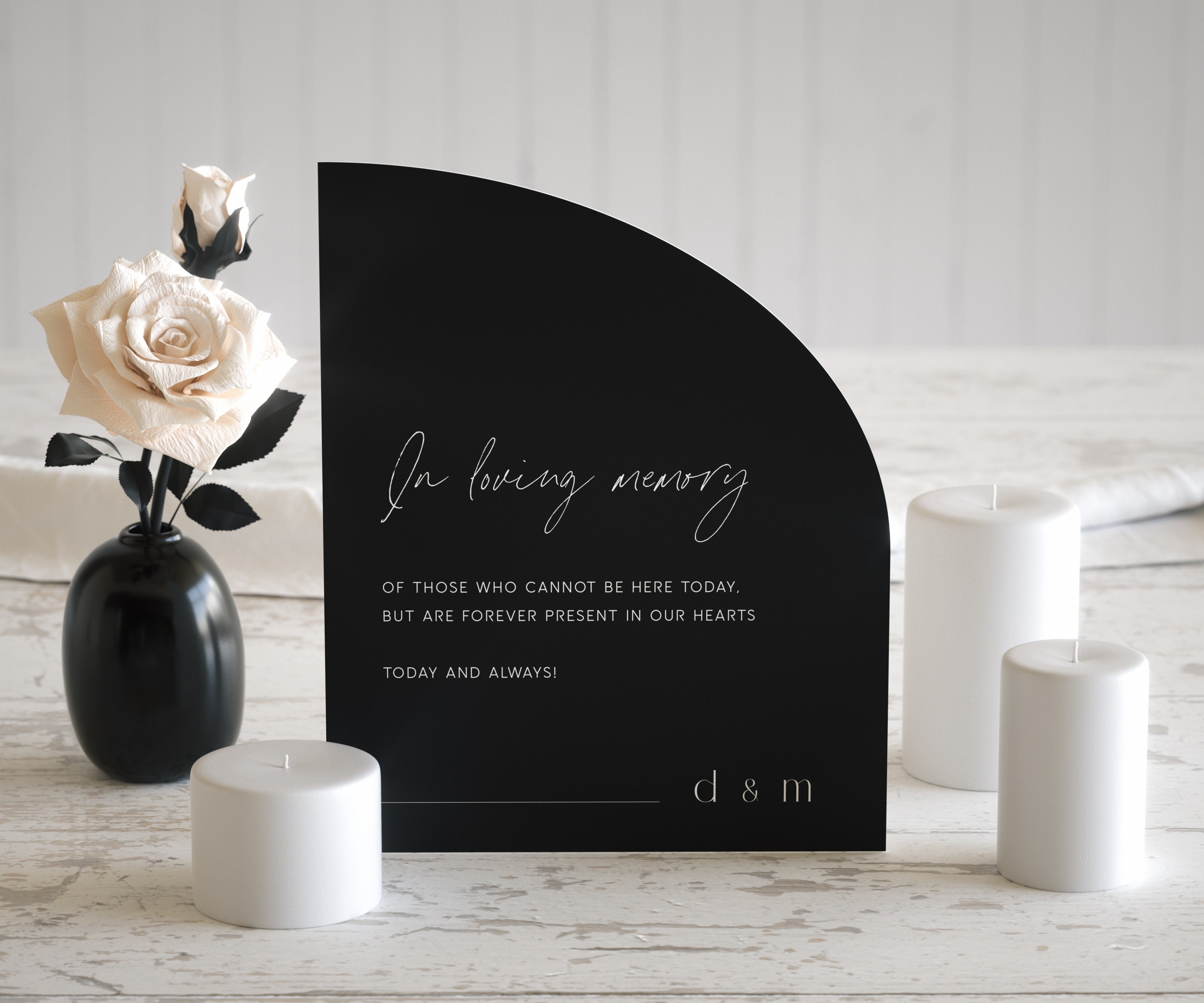 In Loving Memory Sign Printable in Loving Memory Sign for - Etsy