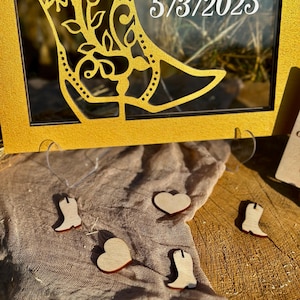 Wild West Quinceanera Guest Book Alternative Cowgirl Boot Shape Western Mis Quince Guestbook Horseshoe Mis Quince Charro Quinceanera Sign In image 8