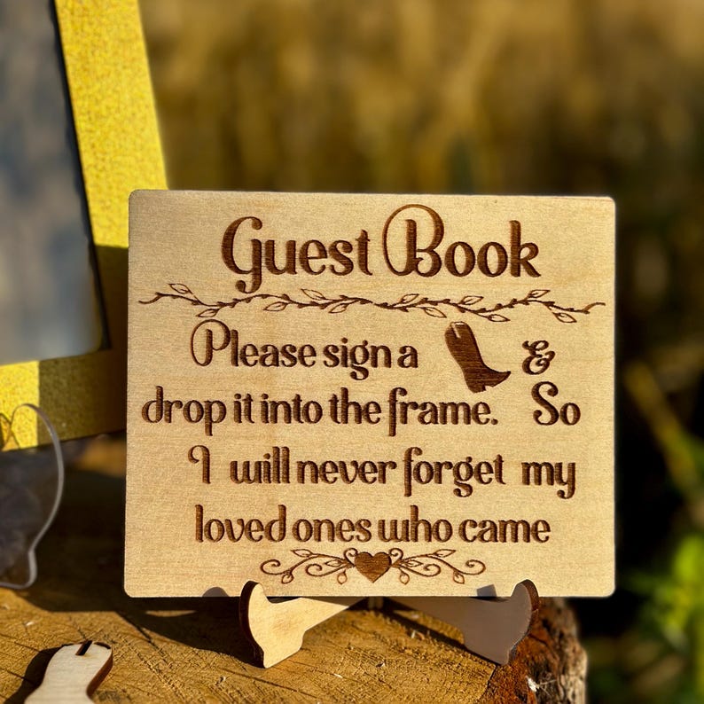 Wild West Quinceanera Guest Book Alternative Cowgirl Boot Shape Western Mis Quince Guestbook Horseshoe Mis Quince Charro Quinceanera Sign In image 9