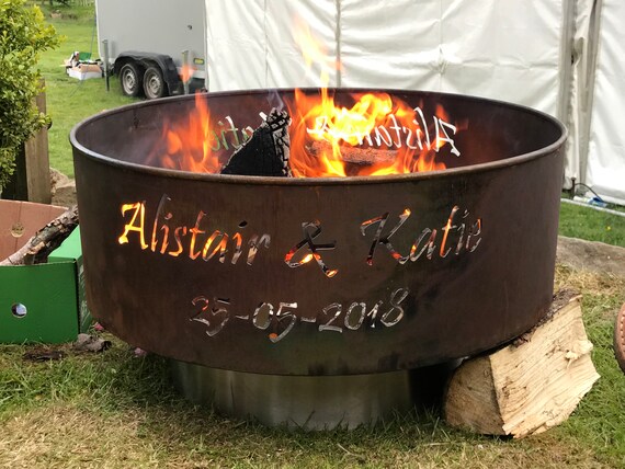 Personalised Fire Pit Etsy