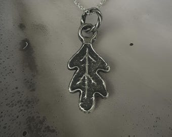 Oak Leaf Necklace | Sterling Silver Nature Inspired Leaf Pendant