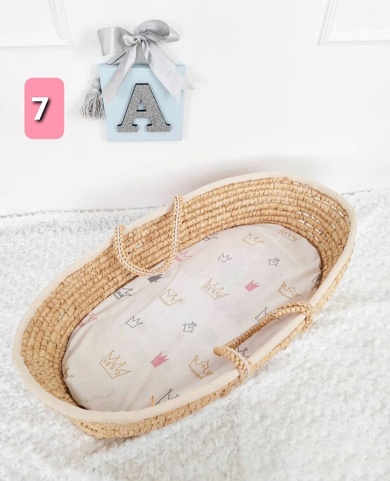 Baby Girl Moses Basket Sheets Sheets Moses Basket Etsy